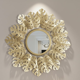 Monstera Bloom Round Mirror