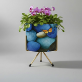 Artistic Iron Pots with Stand