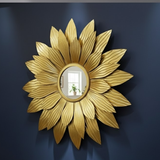 Golden Aster Sunburst Mirror