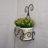Scrollwork Wall Hanging Planter Set