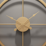 Roman Halo Open‑Frame Clock – Black (24" x 24")