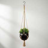 Jute Rope Hanging Iron Planter