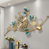 Azure Ginkgo Garden Panorama Clock – Large (38" x 21")