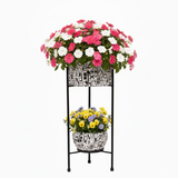 Eden Urban Dual Steel Planter Stand – Typography Print