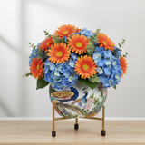 Peacock Garden Steel Pot