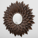 Ember Petal Bloom Mirror - Espresso