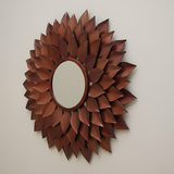 Ember Petal Bloom Mirror - Copper