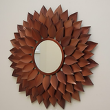 Ember Petal Bloom Mirror - Copper