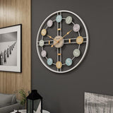 Meridian Crosshair Open‑Frame Clock – White