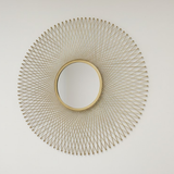 Lattice Halo Round Mirror