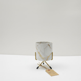 Modern Luxe Iron Printed Pots with Stand