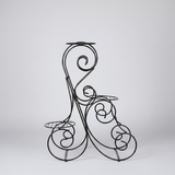 Elegant Triple-Tier Steel Planter Rack