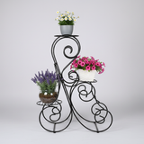 Elegant Triple-Tier Steel Planter Rack