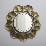 Ginkgo Cascade Round Mirror