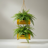 Hanging Welcome Scroll Iron Planter