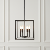 Mondrian Minimalist Cube Pendant