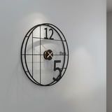 Heritage Roman Halo Clock – Black & Gold (24" x 24")