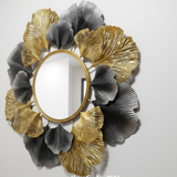 Ginkgo Crest Round Mirror