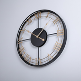 Heritage Roman Halo Clock – Gold (24" x 24")