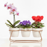 White Trio Steel Pot Stand