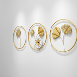 Gilded Triptych Clock – Horizontal (20" x 20")