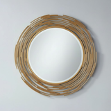 Meridian Ripple Round Mirror