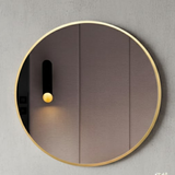 Minimal Edge Round Mirror - Gold, Alt Scene