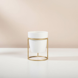 Small Golden Metal Pot with Stand