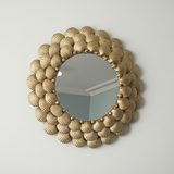 Coastal Shell Halo Mirror