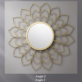 Petal Lattice Sunburst Mirror