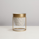 Small Pots with Gold Stand