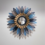 Indigo Sun Petal Mirror
