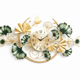 Roman Halo Open‑Frame Clock – Black & Gold (24" x 24")