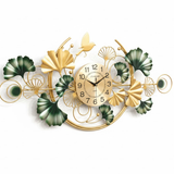 Roman Halo Open‑Frame Clock – Black & Gold (24" x 24")