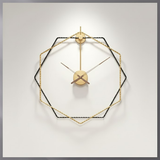 Roman Halo Open‑Frame Clock – Gold (24" x 24")