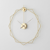 Roman Halo Open‑Frame Clock – Silver (24" x 24")