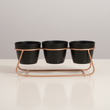 Black Trio Steel Pot Stand