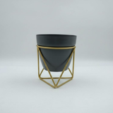 Charcoal GeoFrame Planter
