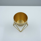 Gold GeoFrame Planter