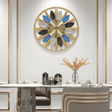 Roman Halo Open‑Frame Clock – Classic Black (24" x 24")