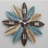 Azure Bloom Garden Clock – (30" x 30")