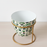 Leafy Forest Print Pot