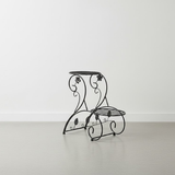 Decorative Steel Dual-Tier Pot Stand