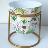 Tropical Garden Print Pot