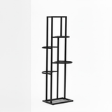 Elegant Vertical Steel Plant Stand – Long (Black)