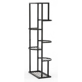 Elegant Vertical Steel Plant Stand – Long (Black)