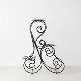 Elegant Triple-Tier Steel Planter Rack