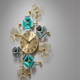 Floréa Teal Clock – Wide (22" x 36")