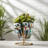 Cactus Orchard Print Pot
