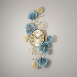 Geo Rosette Radiant Clock – Gold (21" x 48")